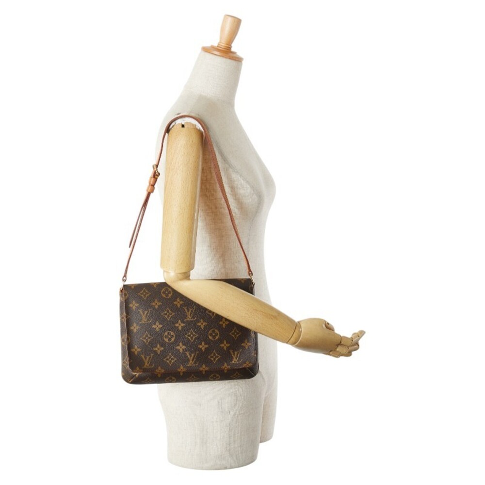 LOUIS VUITTON Brown Monogram Leather Shoulder Bag - Picture 13 of 13